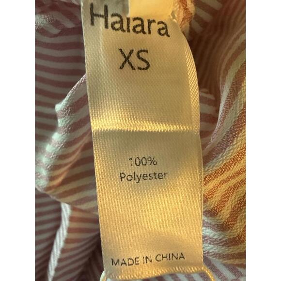 NWT Halara Pink Striped Ruffle Mini Dress Size XS - Picture 6 of 6